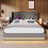 (140x200cm, Grey) Lit simple avec LED, USB-C et rangement sans matelas 2