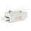 (White) Table basse relevable 4-en-1 avec LED, 2 tiroirs, 2 tabourets et rangement caché 5