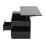 (Black) Table basse relevable 4-en-1 avec LED, 2 tiroirs, 2 tabourets et rangement caché 10
