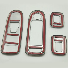 Car Silver Door Window Lift Armrest Cover Button Panel Trim Stickers for C5 for 508