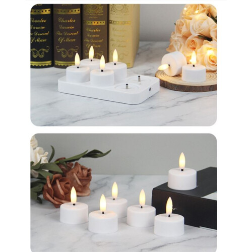Velas LED Sin Llama con Pilas, 6 Unidades 2
