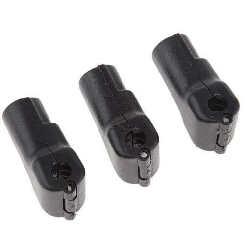 100Pcs Hook Stop Lock Safety Lockout Padlock Anti-Theft Lock Black 2