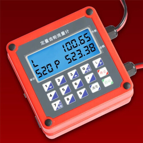 Batching Oval Gear Flow Meter Digital Fuel Water Dispenser Electronic Flow Meter 12V 2