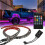 4 PCS RGB 252 LED Strip Neon Light Kit Under Car Tube Underglow Underbody System 2