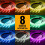 4 PCS RGB 252 LED Strip Neon Light Kit Under Car Tube Underglow Underbody System 3