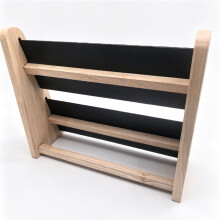 Double-Layer Wood Necklace Display Stand, Large-Capacity Jewelry Organizer for Vanity & Store