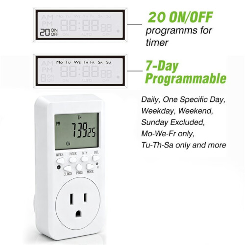 Timed Socket Automatic Power Off Timer 1
