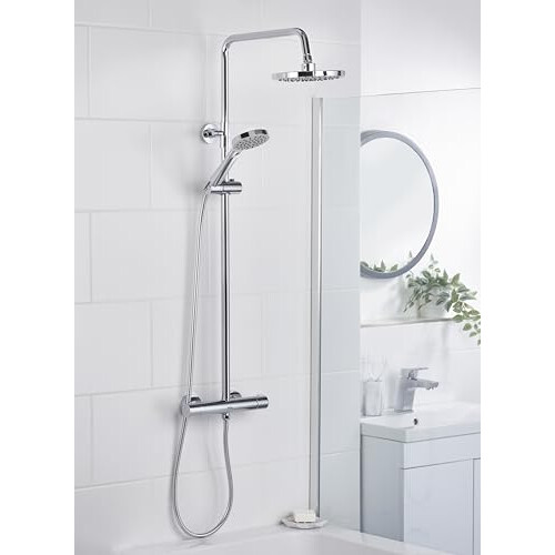 Bristan Zing2 Adjustable Thermostatic Rigid Riser Diverter Bar Shower Chrome 1