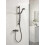 Bristan Onza Thermostatic Exposed Shower Valve with Riser Kit Black 2