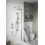 Bristan Bristan Round Riser Rail with Fixed Position Brackets, Wall Mounted, Chrome Finish 2