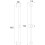 Bristan Bristan Round Riser Rail with Fixed Position Brackets, Wall Mounted, Chrome Finish 3