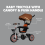 Toddler Trike Stroller with Sun Canopy Grey 2