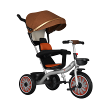 Toddler Trike Stroller with Sun Canopy Grey