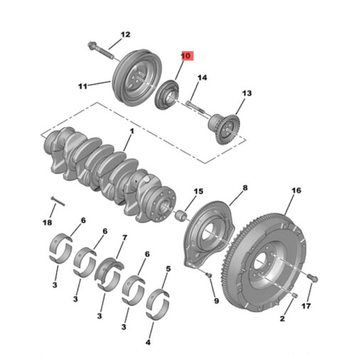 Paraolio Albero Motore 1116905 per  per  per  per  LDV LTI per 1
