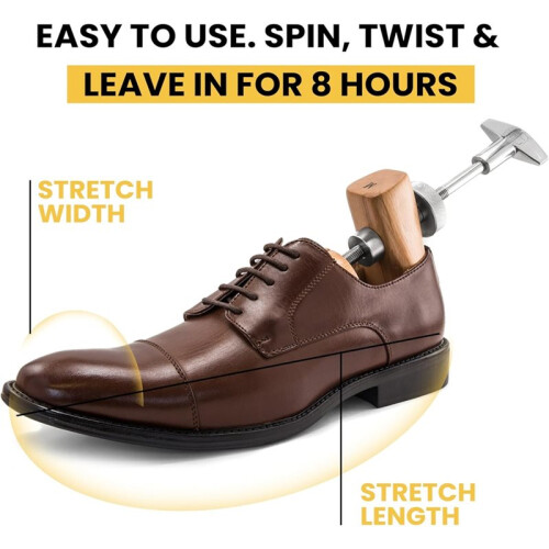 Adjustable Shaping Amplifier, Shoe Last, Solid Wood Shoe Support, Adjustable Support Width, Paint(M Size)