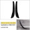 Car Interior Door Pull Handle Cover Trim Panel for  1-Series E81 E82 E87 E88 2006-2012 Black 1 Pair 6