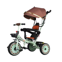3 Wheel Kids Tricycle Pushchair Trike Green