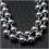 10X Rostfrei Edelstahl Perle Metallperlen Halskette Kette 3