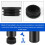 6Pcs Plastic Blanking End Cap Pipe Tube Insert Plug Cover 40mm Black 6