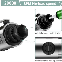 2X Angle Air Die Grinder, 90 Degree Heavy Duty 20,000 RPM Compressed Sander Polisher Tool for Contour Grinding, B