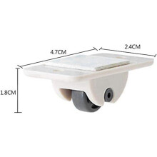 16 Pièces Séries Roulettes Auto-Adhésives Roues pour Boîte de Rangement Poubelle Roulettes Non Pivotantes Unidirectionnelles Sans Perçage