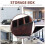 Retro PU Leather Cosmetic Storage Box Remote Control Phone Holder Table Organizer for Home Office Storage Case 4