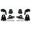 1Set Front Headlight Repair Kits for - E-CLASS W214 E260 E300 24-25 Headlamp Bracket Mount A2148206202L A 5