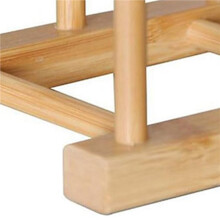3X Organisateur de Cuisine Support de Couvercle de Casserole Support de Rangement en Bambou Multifonctionnel Assiette Ă Vaisselle PoĂŞle Planche Ă