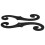 8PCS Cast Iron Shutter Fasteners - Decorative S-Shape Shutter Dogs Hardware - Rust-Resistant External Shutter Tieback 8