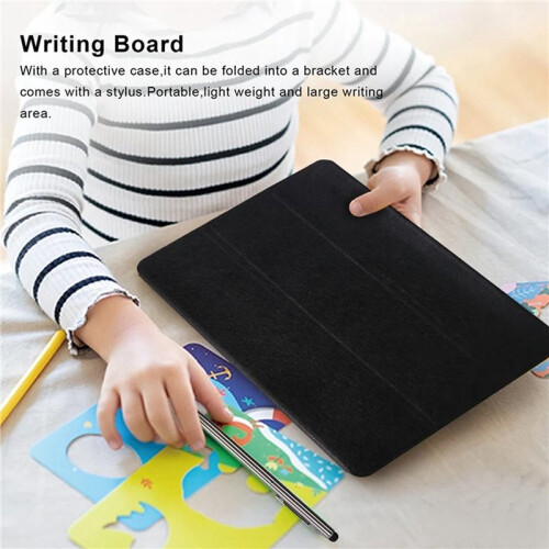 2X Quadro de Escrita Empresarial Inteligente de 10 Polegadas com Capa Protetora Tablet de Desenho LCD Quadro Infantil Pintado À Mão para Estudantes 2
