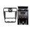 Car 9 Inch Radio Fascia GPS Navigation Panel Android Stereo DVD Dash Panel Frame for  Forester 2013-2018 4