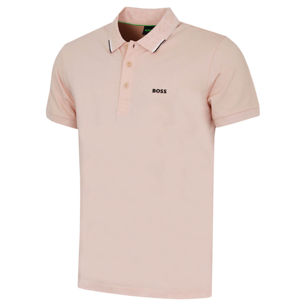 Hugo Boss (Xl, Light Pastel Orange) Mens Swing Paddy Boss Wicking Stretch Quick Dry Golf Polo Shirt