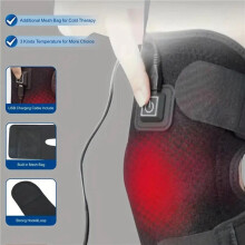 2X Masajeador de Calor para Rodillas, Almohadilla Térmica Eléctrica para Rodillas, Soporte para Artritis, Calentador de Piernas Frías y Viejas.