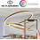 Modern LED Pendant Light Adjustable Dimmable Elegant Brown 60 cm — led ring light, pendant light 60cm 3