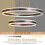 Modern LED Pendant Light Adjustable Dimmable Elegant Brown 60 cm — led ring light, pendant light 60cm 5