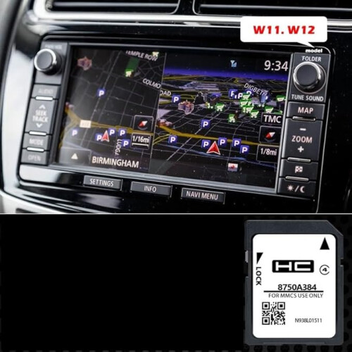 Mitsubishi Sat Nav SD Card W11 W12 Map (8750a384)