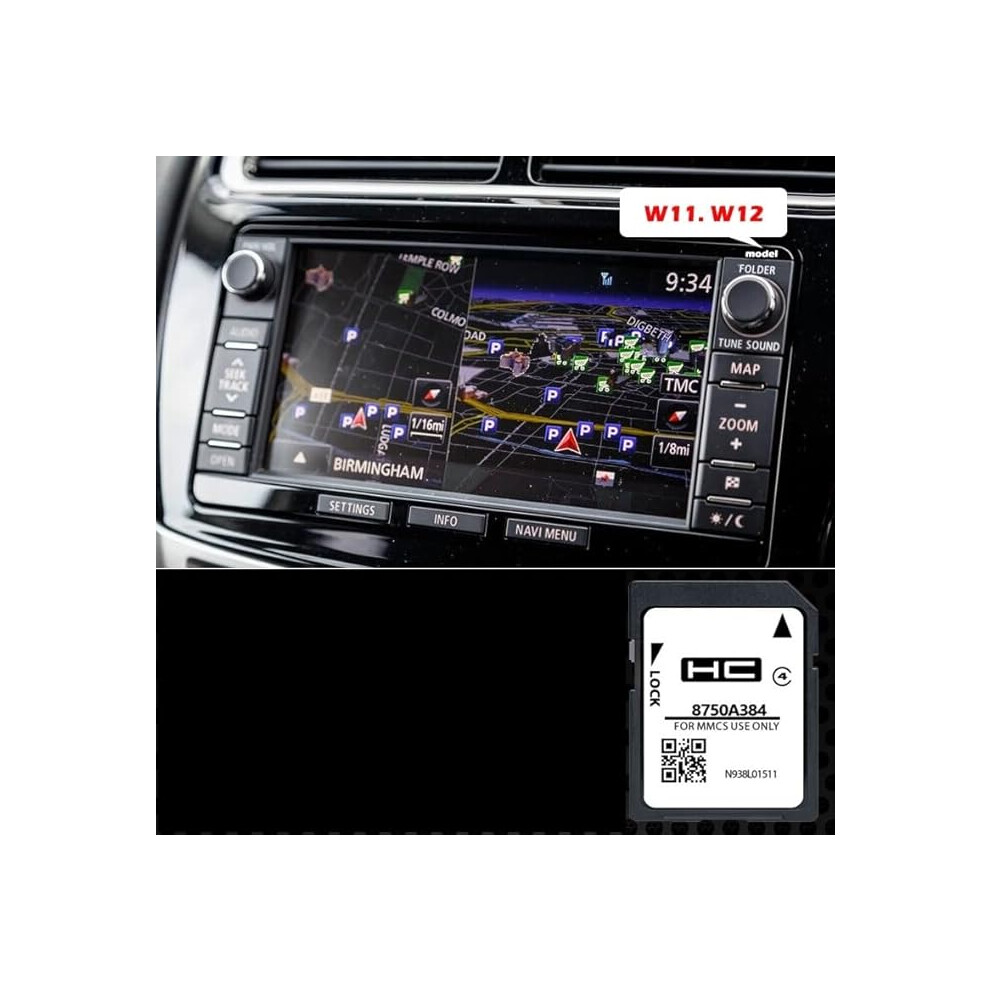 Mitsubishi Sat Nav Sd Card W11 W12 Map (8750A384) 7434949331360