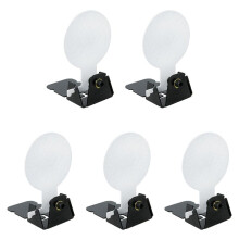 5X Small Miniature Inverted Target Metal Shooting Practice Targets Manual Reset Practice Targets