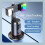 Q02 360 Rotation Gimbal Stabilizer Selfie Stick Desktop Face Tracking Gimbal with Remote Shutter Holder  Light 3