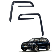 Auto GläNzend Schwarz FrontstoßStange Unterer KüHlergrill Zierleisten Nebelscheinwerfer Abdeckung Trim für X5 G05 2022 +