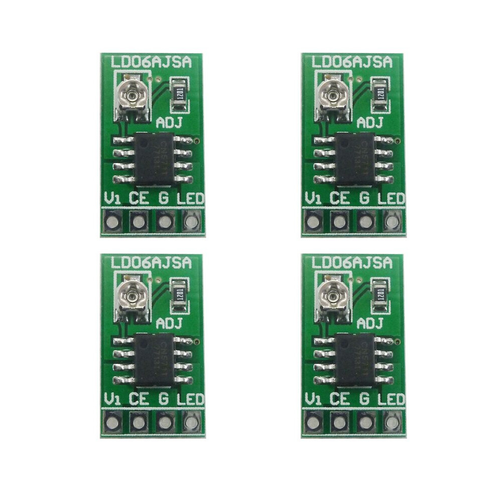 4X 3.3V 3.7V 5V Led Driver 30-1500Ma Constant Current Adjustable Module Pwm Control Board For Usb 18650 Li-Ion 4762428425167