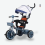 Kids Tricycle with Canopy & Basket Blue Grey 2