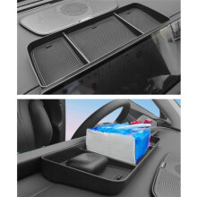 Car Dashboard Tray Center Console Hidden Storage Box Behind Screen Accessories Organizer Tidying for Xpeng G9