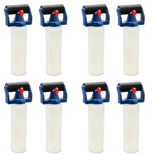 8PCS Glue Applicator Roller Dispenser PE Plastic Applicator Bottle 8Oz Glue Bottle for Wood Processing Painting Supply