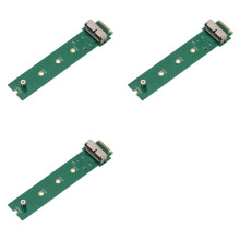 3X M.2 NGFF Adapter Card for SSD Supports MZ JPV5120/0A4, MZ JPU512T/0A6, SD6PQ4M-128G/256G-1021 SSDs, New Quality