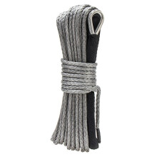 4X Synthetic Winch Rope, Grey1/4 X 50Ft Synthetic Winch Rope Cable for ATV SUV Truck Boat Winch