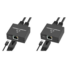 2X Ethernet Splitter 1 Naar 2 High Speed Ethernet 1000Mbps 2 Poorts Gigabit Ethernet Splitter Splitter met Netsnoer