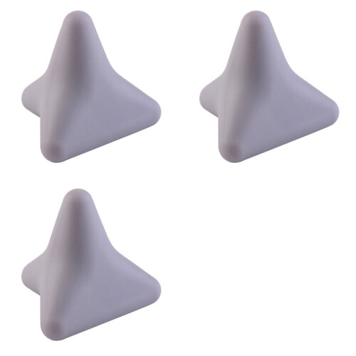 3X Silicon Massage Cone Solid  Psoas Muscle Release Back Neck Scapula Foot Yoga Triangular Relax A