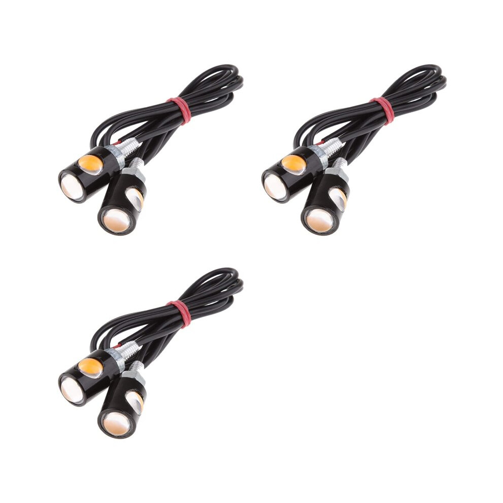 6X Turn Signal For Motorcycles Turn Signal Motorcycle Turn Signal 12V Universal Indicator Light/Amber 6032651042102