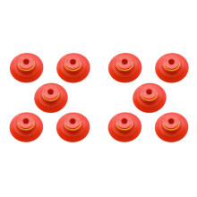 Industrial Flat Vacuum Suction Cup F Series Single-Layer Silicone Robotic Arm Accessory with Ribs,Pack of 10 Pcs F30